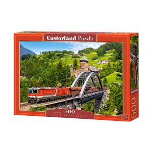 Puzzle Castorland 500el Pociąg na moście